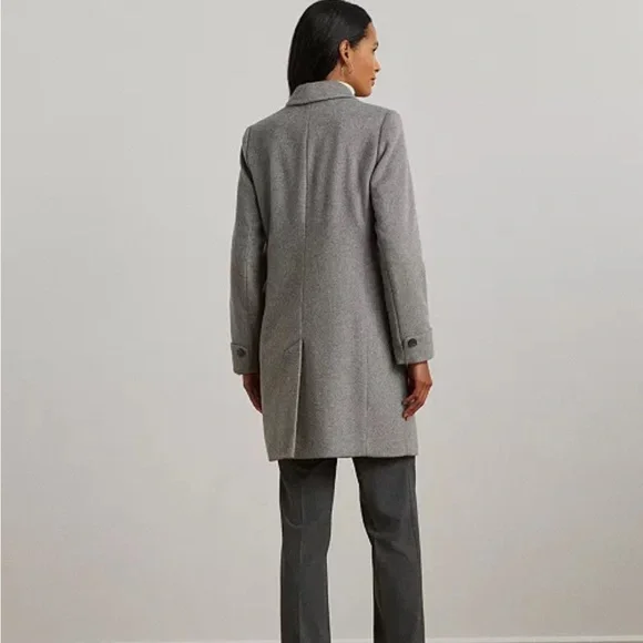 Ralph Lauren Grey Wool Coat - Picture 6 of 6